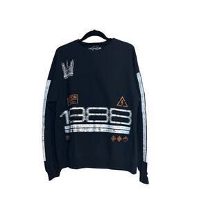 Honor The Gift Black and Gray 1988 Graphic Sweatshirt